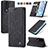 Leather Case Stands Flip Cover Holder C01S for Huawei Honor 80 Pro Flat 5G