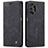 Leather Case Stands Flip Cover Holder C01S for Samsung Galaxy A13 4G Black