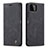 Leather Case Stands Flip Cover Holder C01S for Samsung Galaxy A22 5G Black