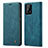 Leather Case Stands Flip Cover Holder C01S for Samsung Galaxy A32 5G Blue