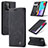 Leather Case Stands Flip Cover Holder C01S for Samsung Galaxy A52 4G