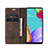 Leather Case Stands Flip Cover Holder C01S for Samsung Galaxy A52 4G