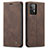 Leather Case Stands Flip Cover Holder C01S for Samsung Galaxy A52 5G