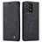 Leather Case Stands Flip Cover Holder C01S for Samsung Galaxy A72 5G Black