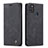 Leather Case Stands Flip Cover Holder C01S for Samsung Galaxy M30s Black