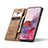 Leather Case Stands Flip Cover Holder C01S for Samsung Galaxy S20 Plus