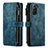 Leather Case Stands Flip Cover Holder C01S for Samsung Galaxy S23 5G Blue