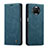 Leather Case Stands Flip Cover Holder C01S for Xiaomi Mi 10i 5G Blue