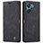 Leather Case Stands Flip Cover Holder C01S for Xiaomi Poco C65 Black