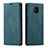 Leather Case Stands Flip Cover Holder C01S for Xiaomi Poco M2 Pro Blue