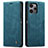 Leather Case Stands Flip Cover Holder C01S for Xiaomi Redmi 12 5G Blue