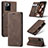 Leather Case Stands Flip Cover Holder C01S for Xiaomi Redmi Note 10 Pro 5G