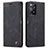 Leather Case Stands Flip Cover Holder C01S for Xiaomi Redmi Note 11 Pro 5G Black