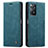 Leather Case Stands Flip Cover Holder C01S for Xiaomi Redmi Note 11 Pro 5G Blue