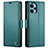 Leather Case Stands Flip Cover Holder C01S for Xiaomi Redmi Note 12 Turbo 5G Green