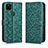 Leather Case Stands Flip Cover Holder C01X for Google Pixel 4a 5G Green