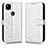 Leather Case Stands Flip Cover Holder C01X for Google Pixel 4a Silver