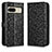 Leather Case Stands Flip Cover Holder C01X for Google Pixel 7 5G Black