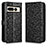 Leather Case Stands Flip Cover Holder C01X for Google Pixel 7 Pro 5G Black