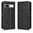 Leather Case Stands Flip Cover Holder C01X for Google Pixel 7a 5G Black