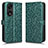 Leather Case Stands Flip Cover Holder C01X for Huawei Honor X5 Plus Green