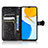 Leather Case Stands Flip Cover Holder C01X for Huawei Honor X7