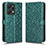 Leather Case Stands Flip Cover Holder C01X for Huawei Honor X7a Green