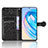 Leather Case Stands Flip Cover Holder C01X for Huawei Honor X8a 4G