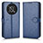 Leather Case Stands Flip Cover Holder C01X for Huawei Honor X9 5G Blue