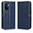 Leather Case Stands Flip Cover Holder C01X for Huawei Nova Y70 Plus Blue