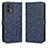 Leather Case Stands Flip Cover Holder C01X for Motorola Moto Edge 30 Lite 5G Blue