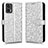 Leather Case Stands Flip Cover Holder C01X for Motorola Moto Edge 30 Lite 5G Silver