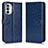 Leather Case Stands Flip Cover Holder C01X for Motorola Moto G71s 5G