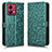 Leather Case Stands Flip Cover Holder C01X for Motorola Moto G84 5G Green