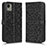 Leather Case Stands Flip Cover Holder C01X for Nokia C110 Black