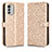 Leather Case Stands Flip Cover Holder C01X for Nokia G60 5G Gold