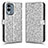 Leather Case Stands Flip Cover Holder C01X for Nokia X30 5G Silver