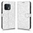 Leather Case Stands Flip Cover Holder C01X for OnePlus 10 Pro 5G Silver