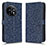 Leather Case Stands Flip Cover Holder C01X for OnePlus 11 5G Blue