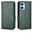 Leather Case Stands Flip Cover Holder C01X for OnePlus Nord CE 2 5G Green