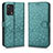 Leather Case Stands Flip Cover Holder C01X for Oppo A74 4G Green