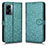 Leather Case Stands Flip Cover Holder C01X for Oppo A77 5G Green