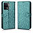 Leather Case Stands Flip Cover Holder C01X for Oppo F19 Pro+ Plus 5G Green