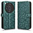 Leather Case Stands Flip Cover Holder C01X for Oppo Find X7 5G Green