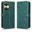 Leather Case Stands Flip Cover Holder C01X for Oppo K11x 5G Green