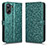 Leather Case Stands Flip Cover Holder C01X for Realme 10 Pro 5G Green