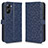 Leather Case Stands Flip Cover Holder C01X for Realme 10S 5G Blue