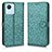 Leather Case Stands Flip Cover Holder C01X for Realme C30 Green