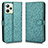 Leather Case Stands Flip Cover Holder C01X for Realme C35 Green