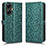 Leather Case Stands Flip Cover Holder C01X for Realme C55 Green